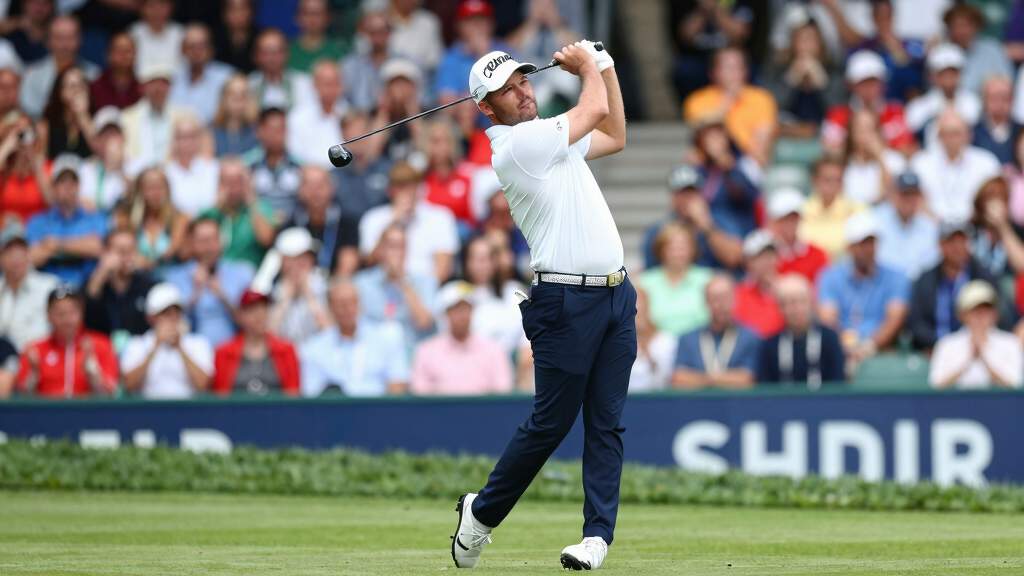 Tommy Fleetwood in Ryder Cup European team gear