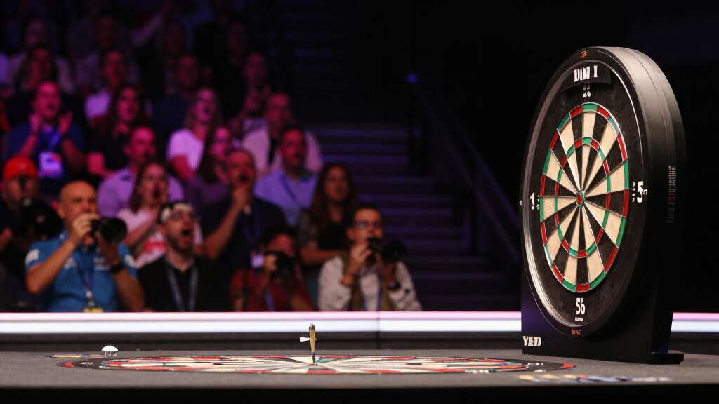 Darts championship double top finish PDC tournament arena win