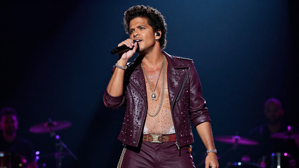 Bruno Mars Las Vegas spectacular stage performance