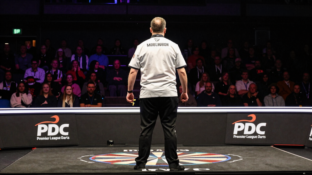Chris Dobey at PDC Premier League Darts arena event