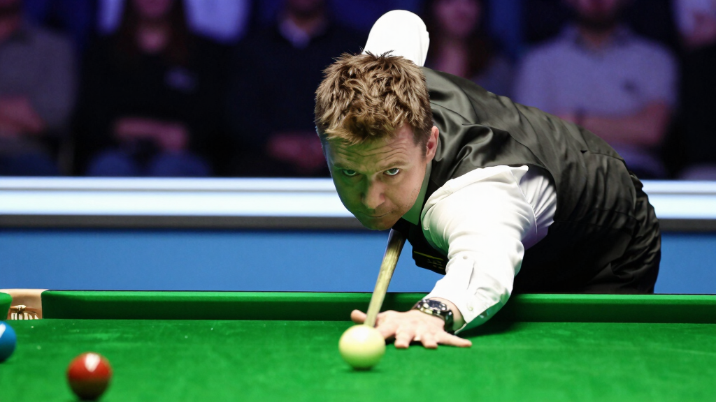 Gary Wilson at the Crucible Theatre Sheffield World Snooker Championship