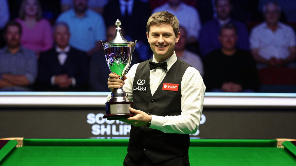 Gary Wilson during a ranking snooker event