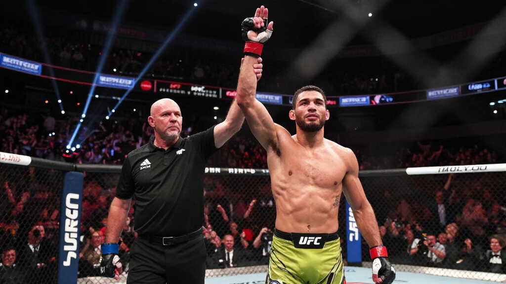 Islam Makhachev UFC champion victory celebration