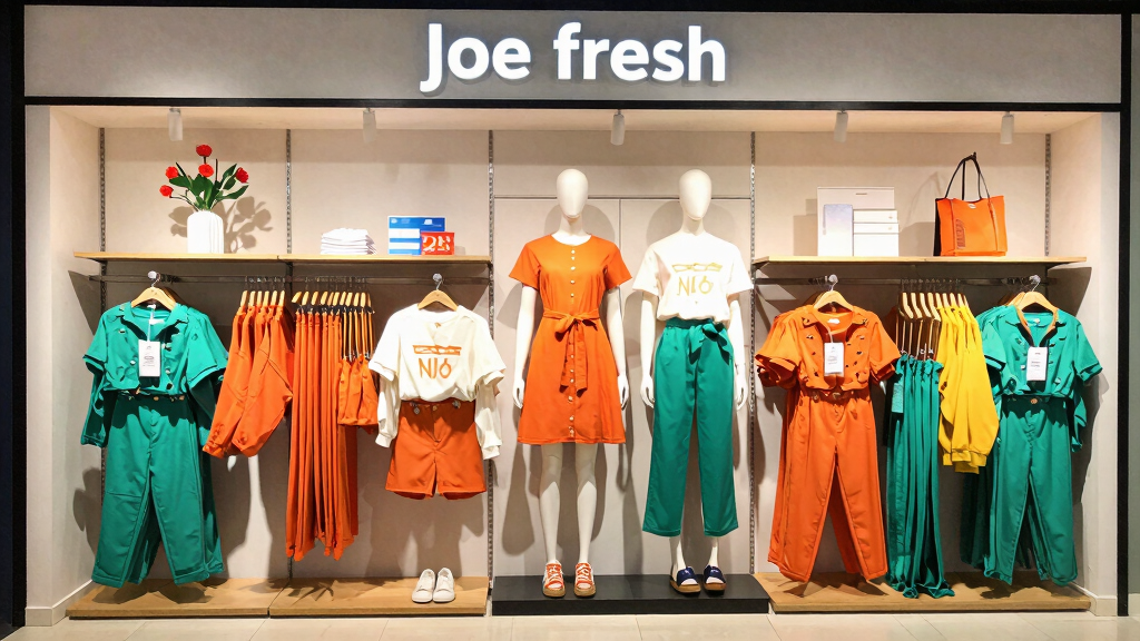 Joe Fresh clothing retail display