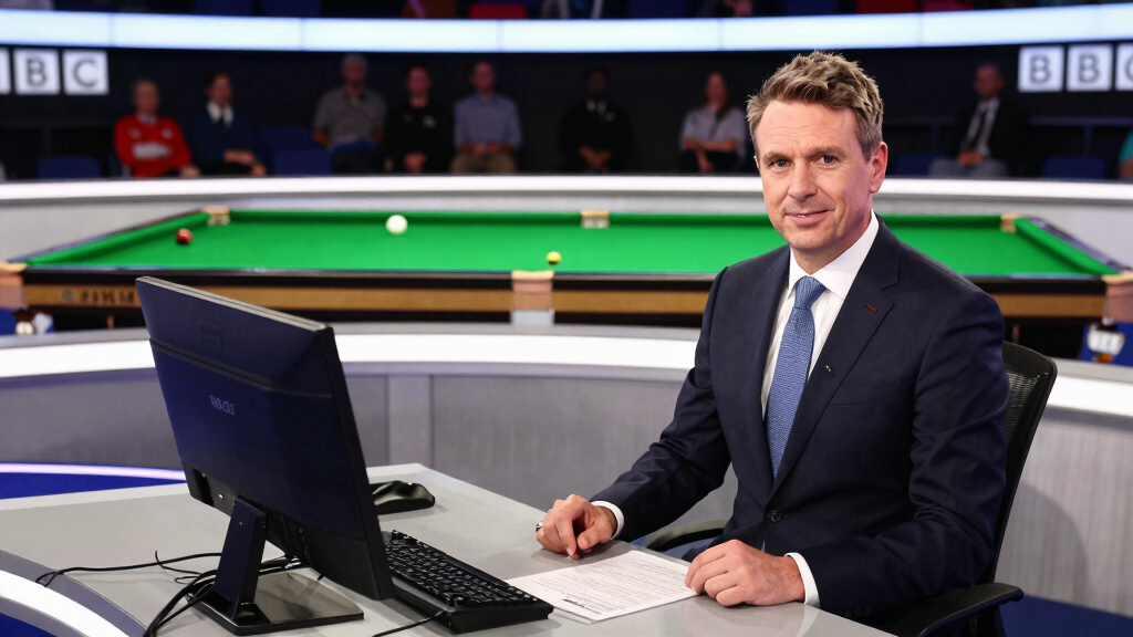 John Parrott as BBC snooker commentator and television presenter