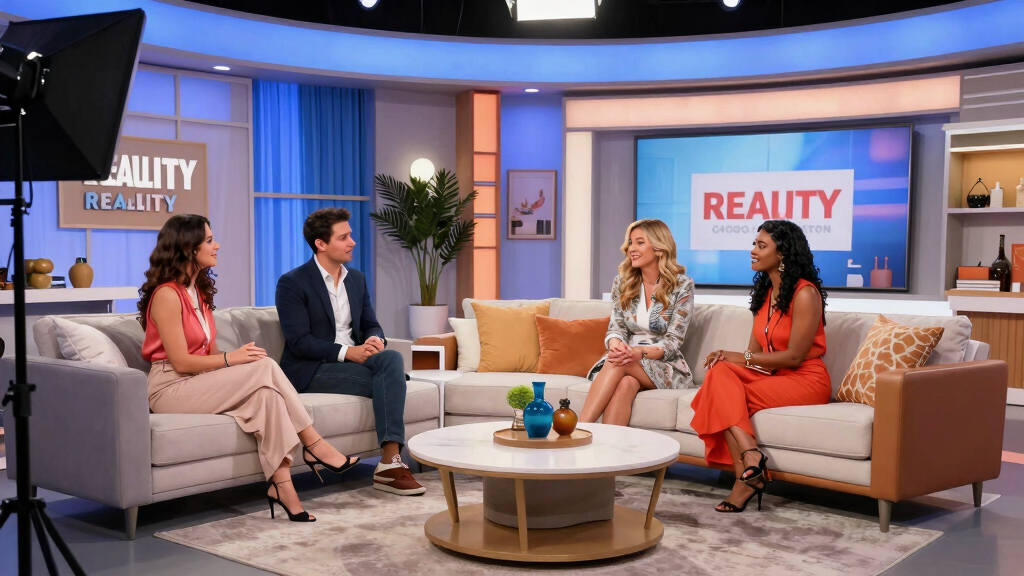 Reality TV celebrity lifestyle production set
