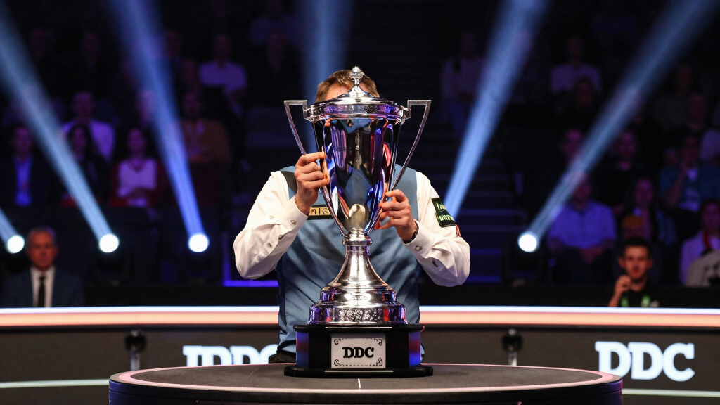 PDC World Matchplay darts trophy at Winter Gardens Blackpool
