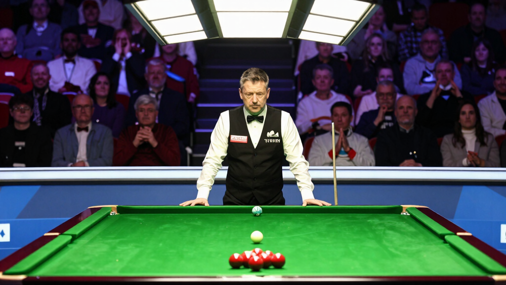 Celebrating a snooker maximum break — Stephen Maguire has achieved three 147 maximum breaks in his professional career