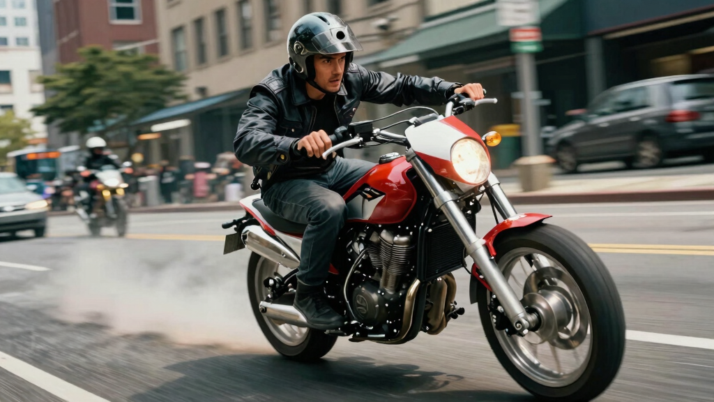 High-octane action movie chase sequence