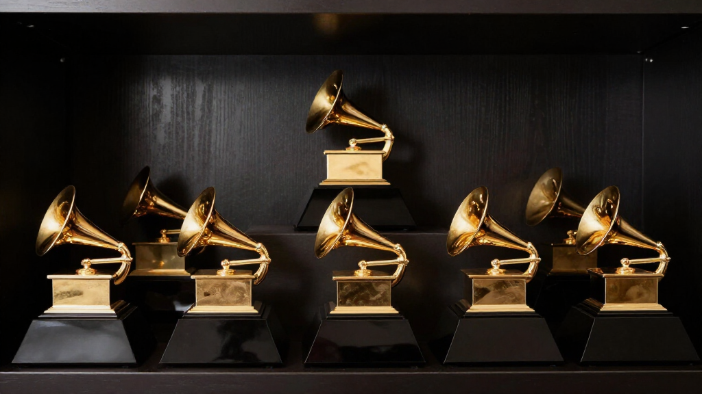 Grammy Awards trophies 24K Magic music achievement