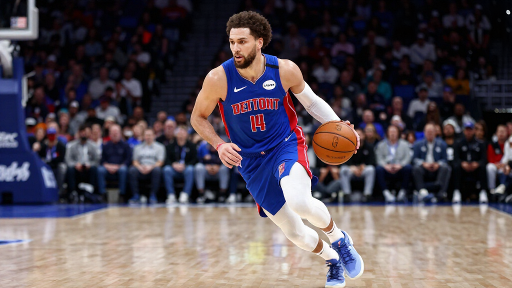 Cade Cunningham NBA game action