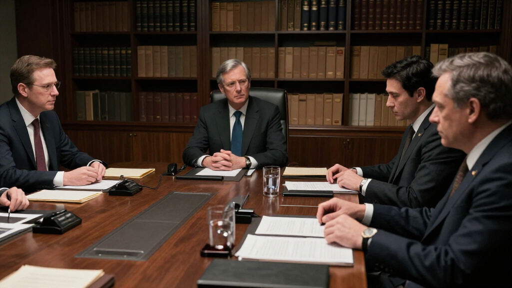 Espionage TV drama intelligence briefing room classified files agents suits