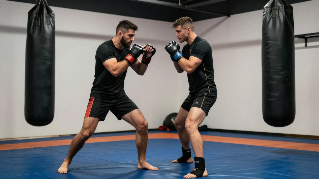 Islam Makhachev MMA training session