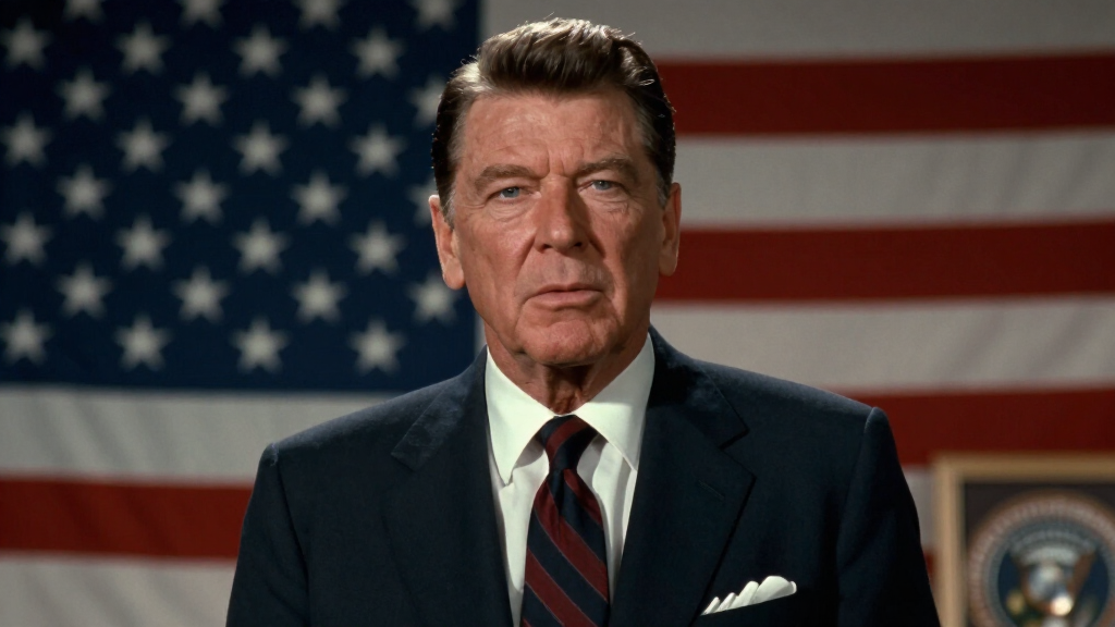 Jeff Daniels portraying Ronald Reagan in The Brink of War 2026