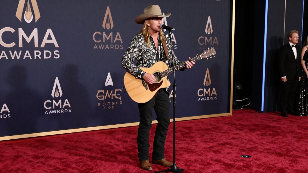 Morgan Wallen at a country music awards show