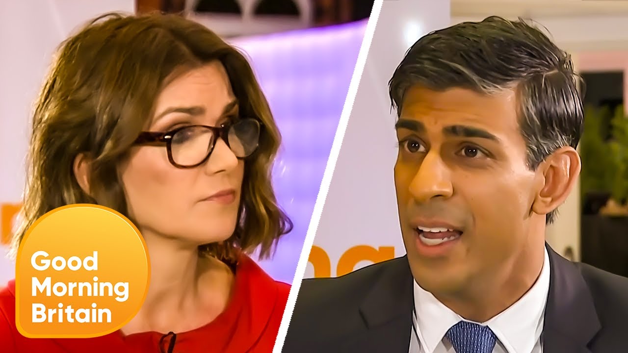 Susanna Reid interviews Rishi Sunak on Good Morning Britain