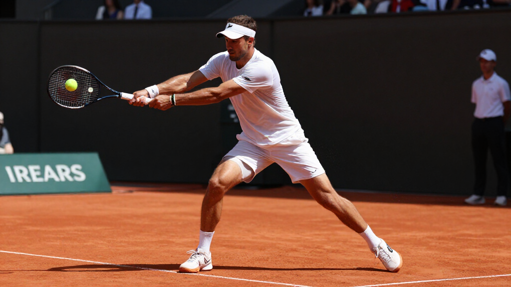 Tommy Paul competing at ATP tennis tournament