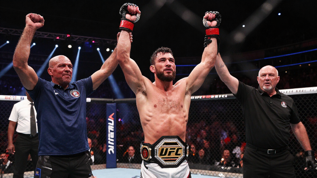 Alexander Volkanovski UFC champion victory celebration