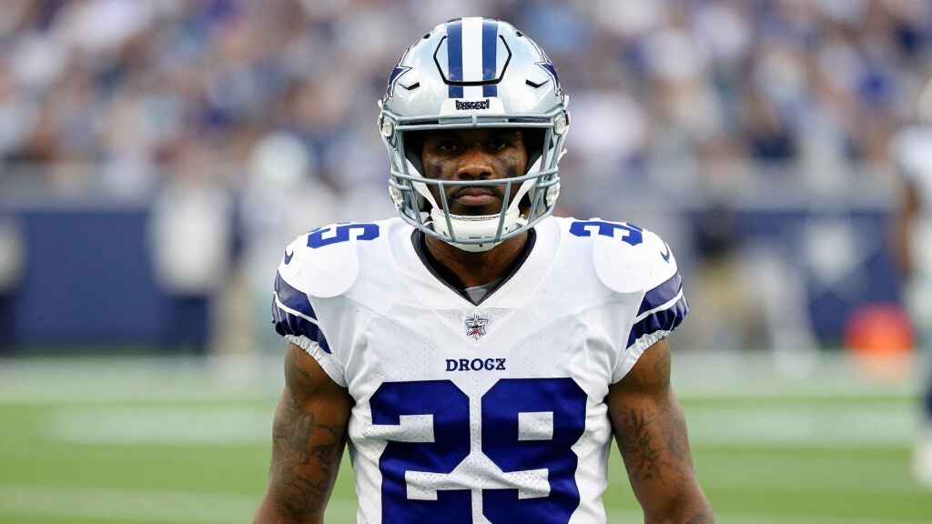 CeeDee Lamb portrait in Dallas Cowboys colors