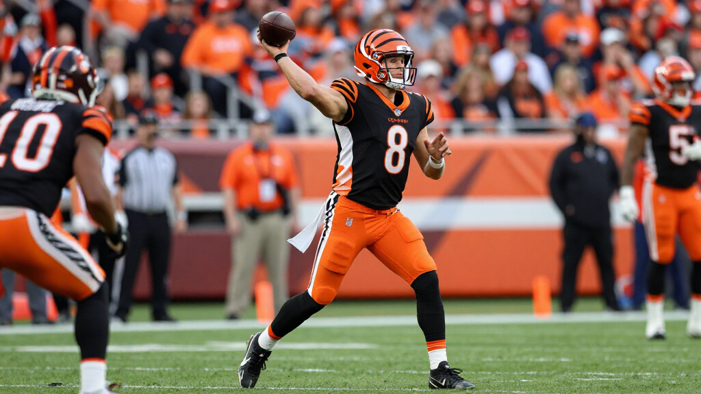 Joe Burrow in action for the Cincinnati Bengals