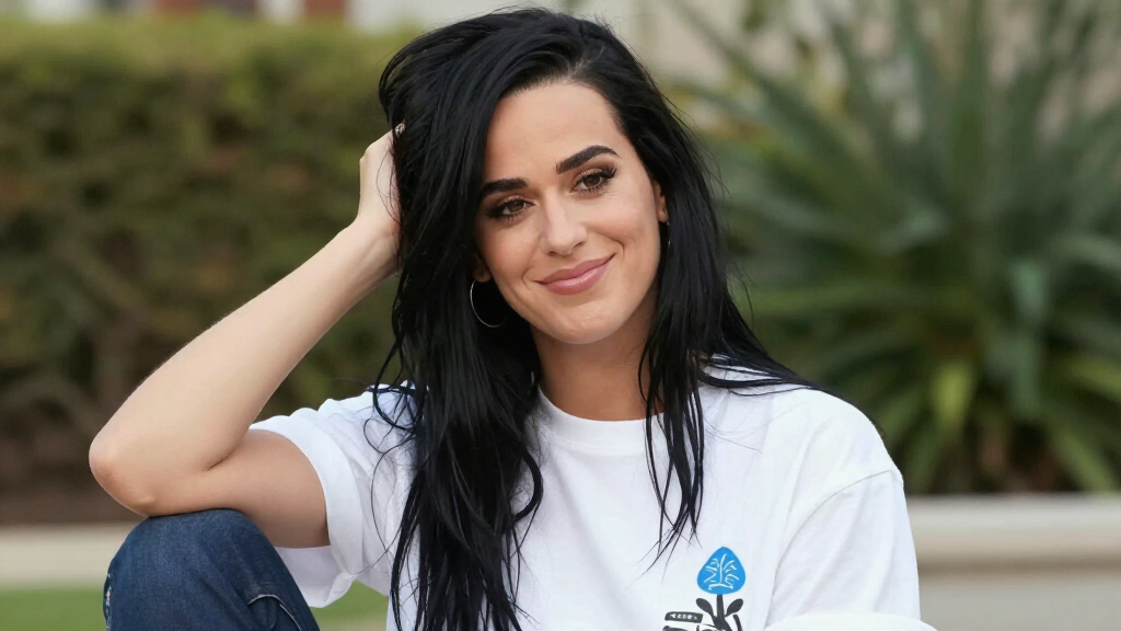 Katy Perry casual lifestyle portrait outdoors