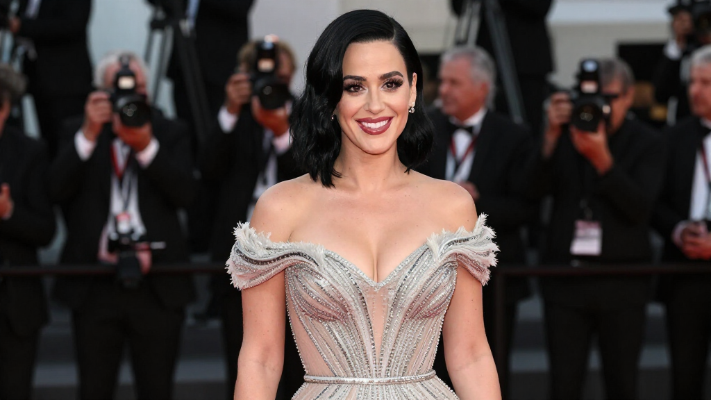Katy Perry glamorous portrait at celebrity event
