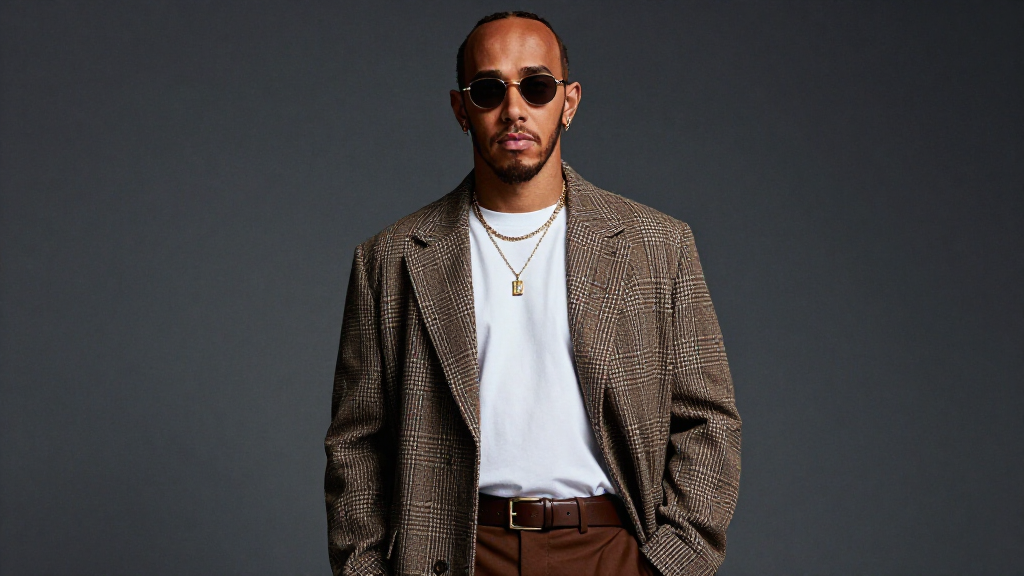 Lewis Hamilton fashion portrait stylish outfit