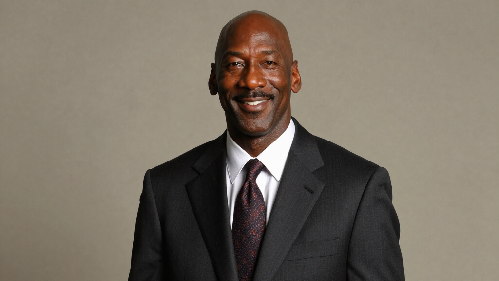 Michael Jordan portrait as businessman and entrepreneur