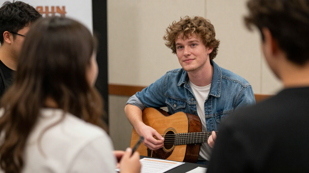 Zach Bryan meeting fans at a signing event