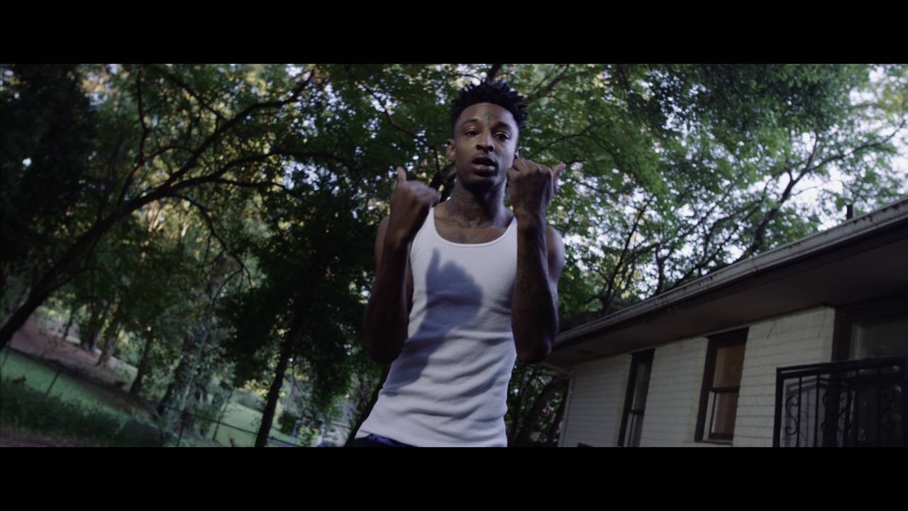 21 Savage performing live on stage