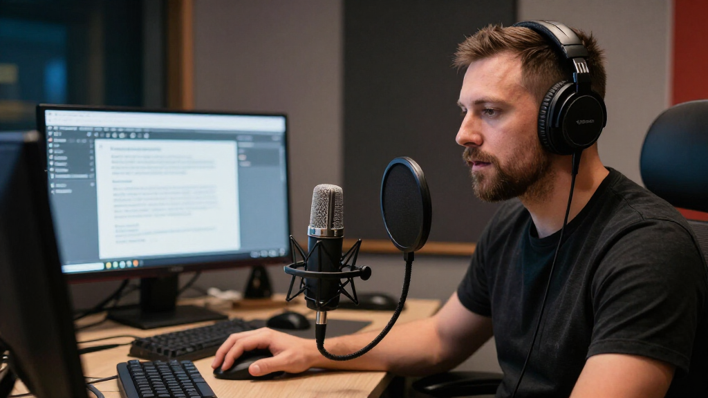 Andrew Schulz recording the Flagrant podcast in a professional studio