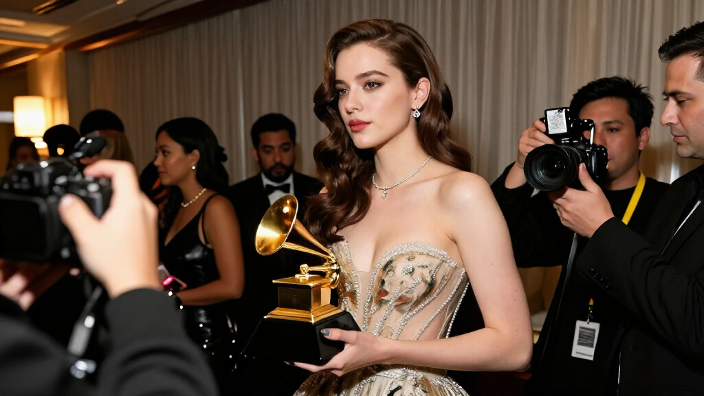 Ariana Grande at a Grammy Awards ceremony