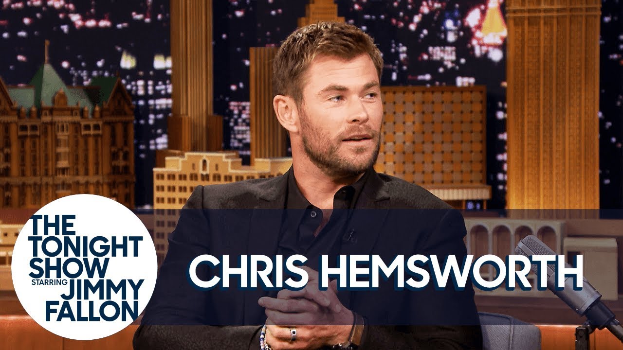 Chris Hemsworth on The Tonight Show promoting Thor Ragnarok