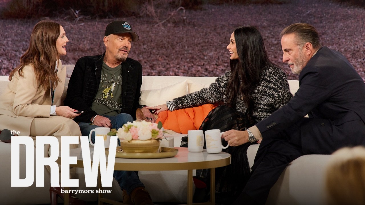 Demi Moore on Letterman Show promoting Landman discussing G.I. Jane