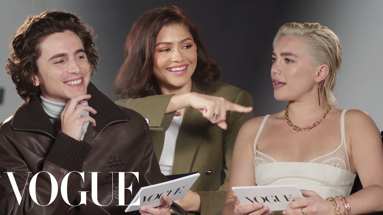 Florence Pugh in Vogue rapid-fire interview