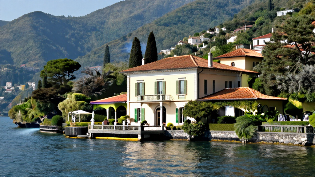 Lake Como villa in Italy — George Clooney's primary residence