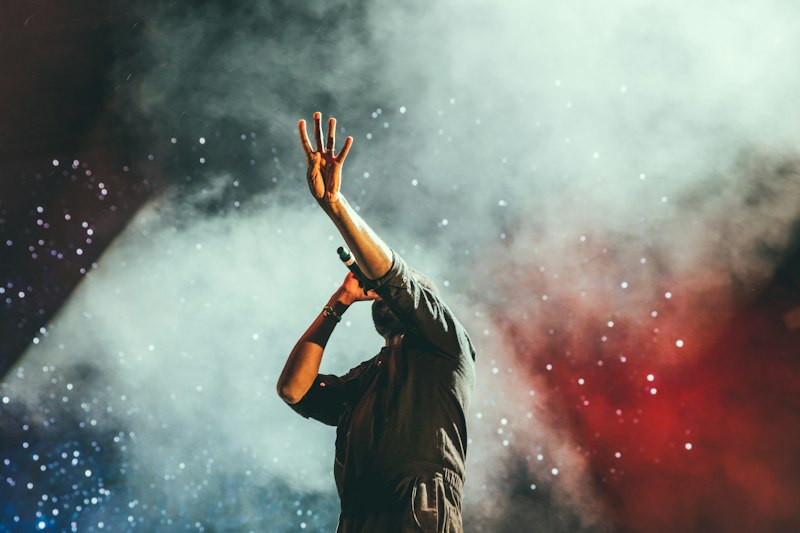 Lil Wayne performing live on stage