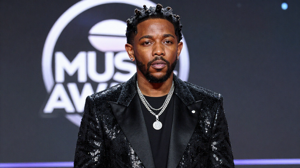 Kendrick Lamar at music award ceremony