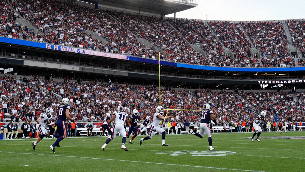 NFL stadium packed with fans on game day