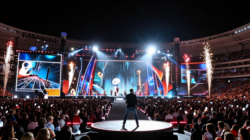 The Weeknd Super Bowl LV halftime show performance with spectacular stage production