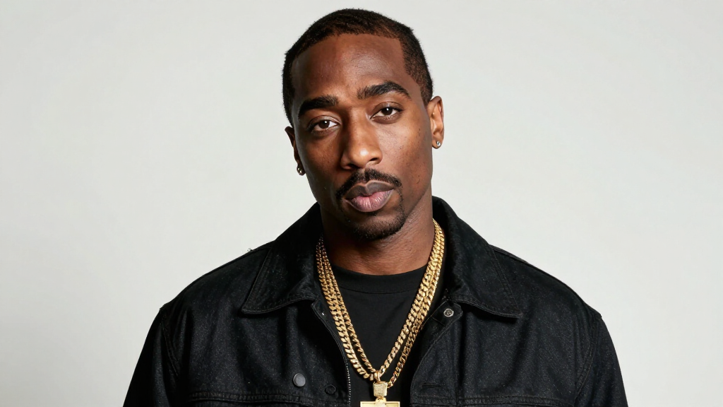 Tupac Shakur portrait All Eyez on Me era